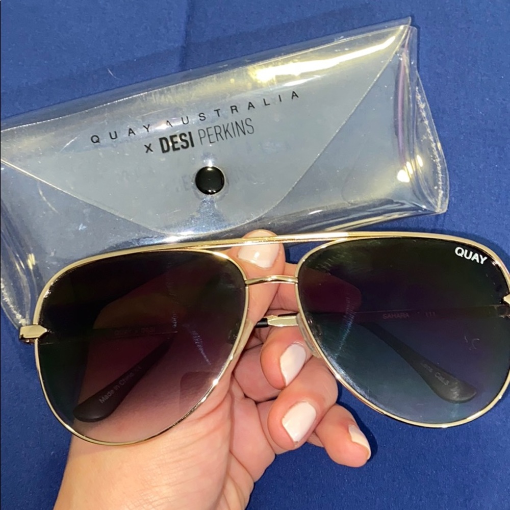 Quay Australia x desk Perkins large aviators